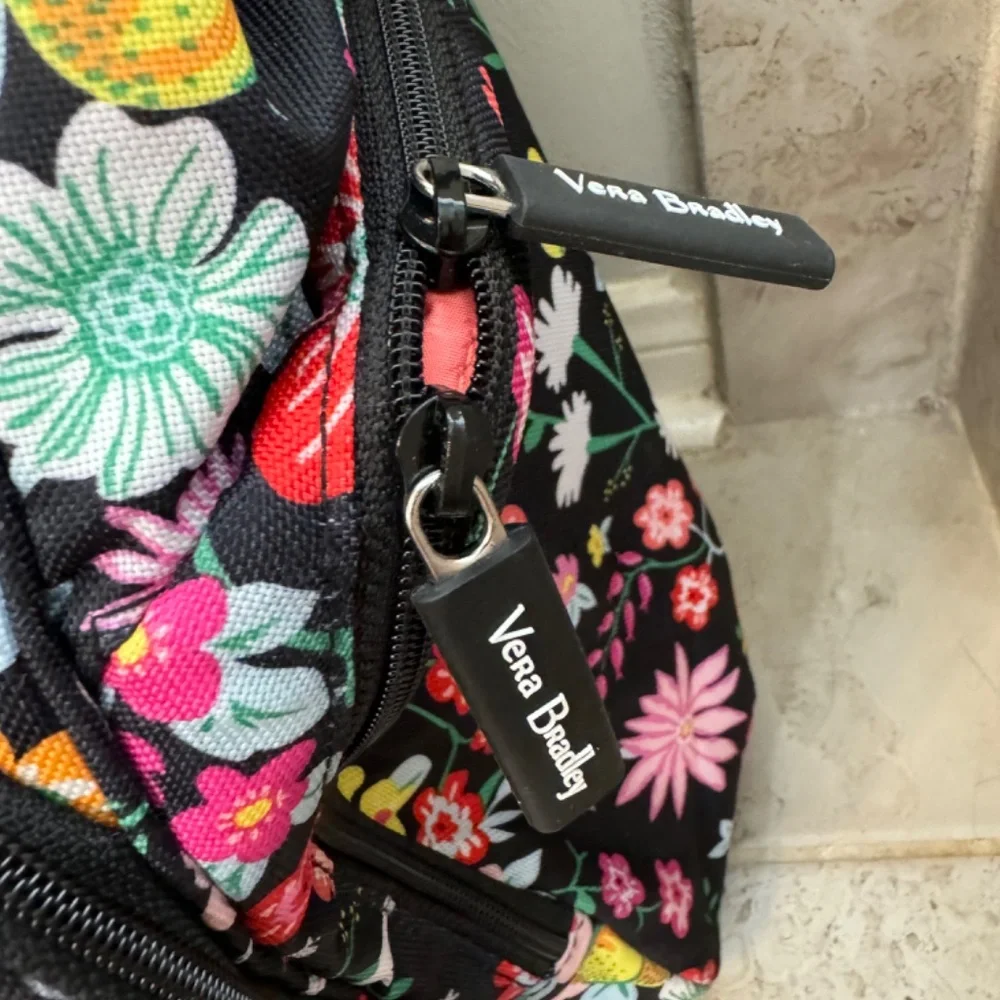 Vera Bradley Floral Baby Bag - Black and Multicolor